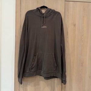 All Saints Washed Brown/Gray Hoodie XXL
